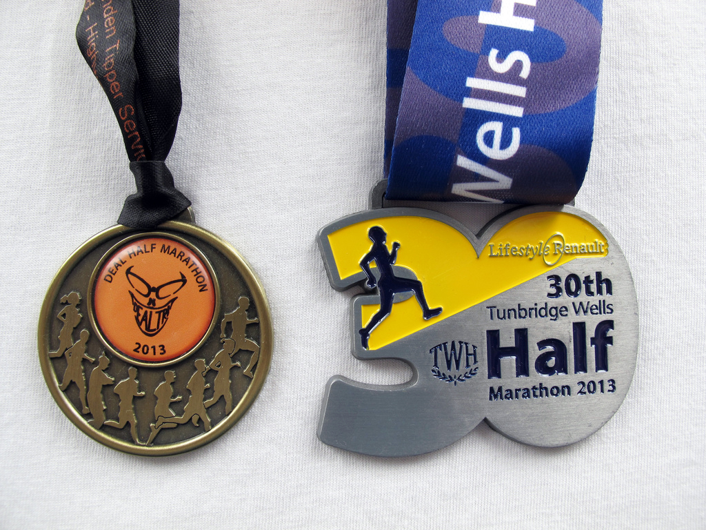 Half-marathon medals