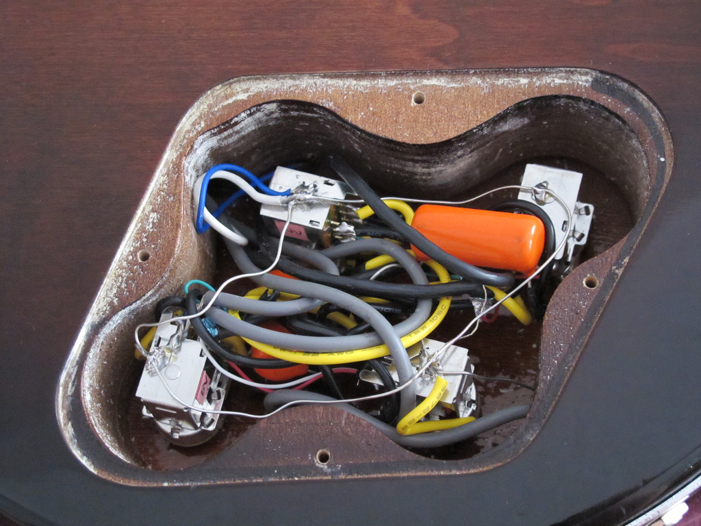 Les Paul wiring - after