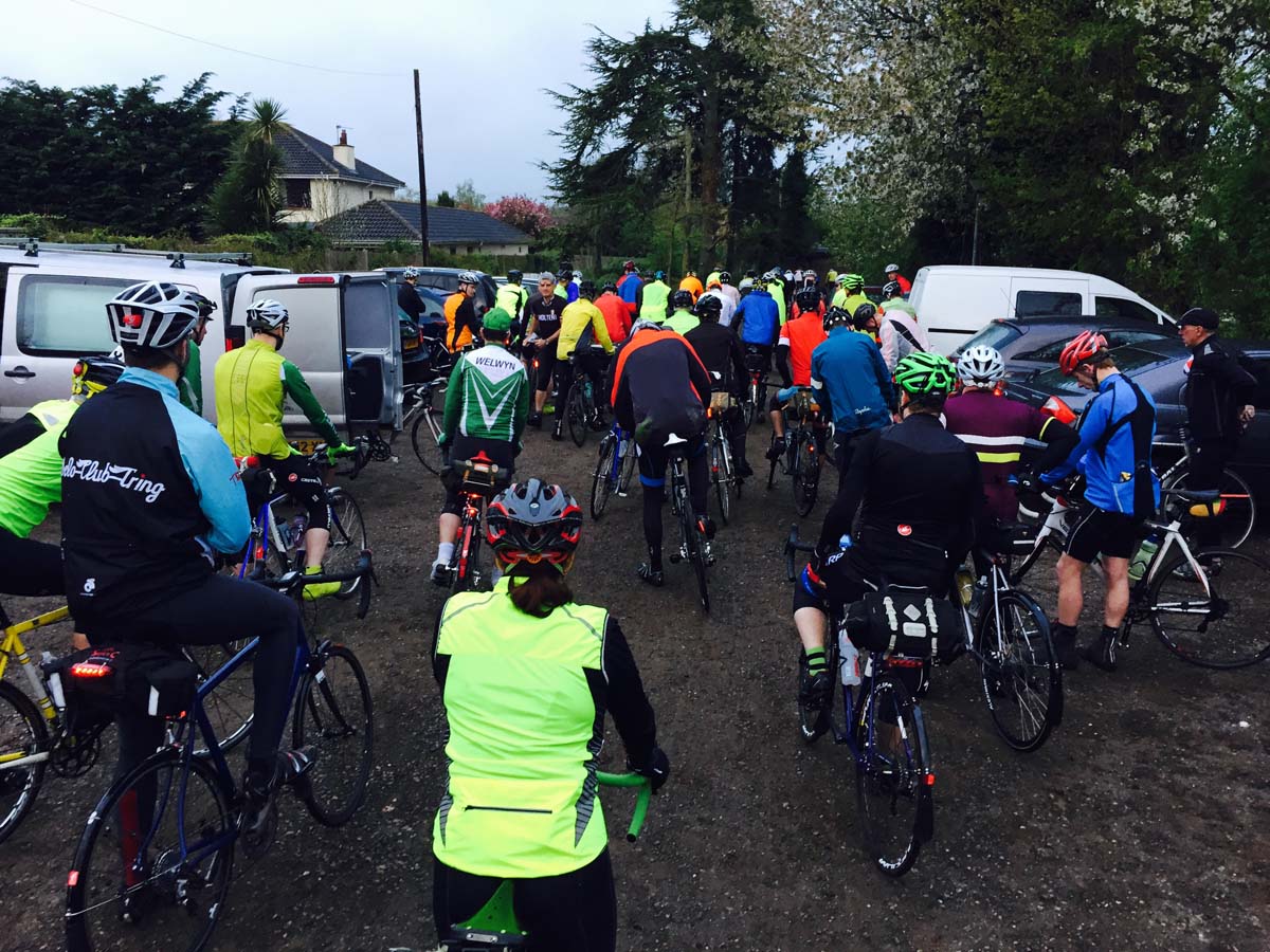 The start of the Oasts and Coasts 300 km audax