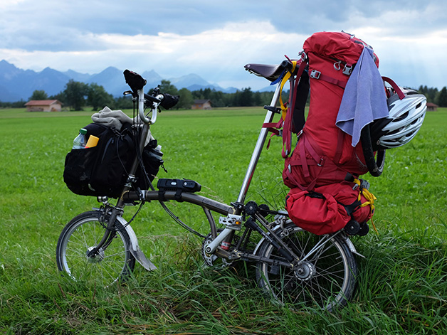 Brompton touring set-up